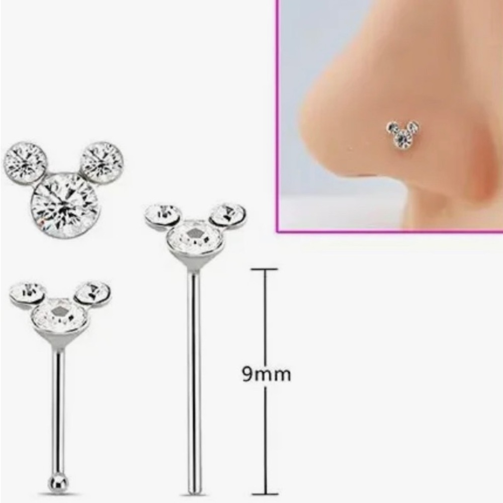 Silver Stud Nose Ring